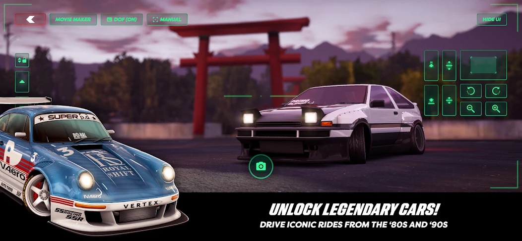 Neon Drift Online, экран развития железнодорожной сети из Google Play