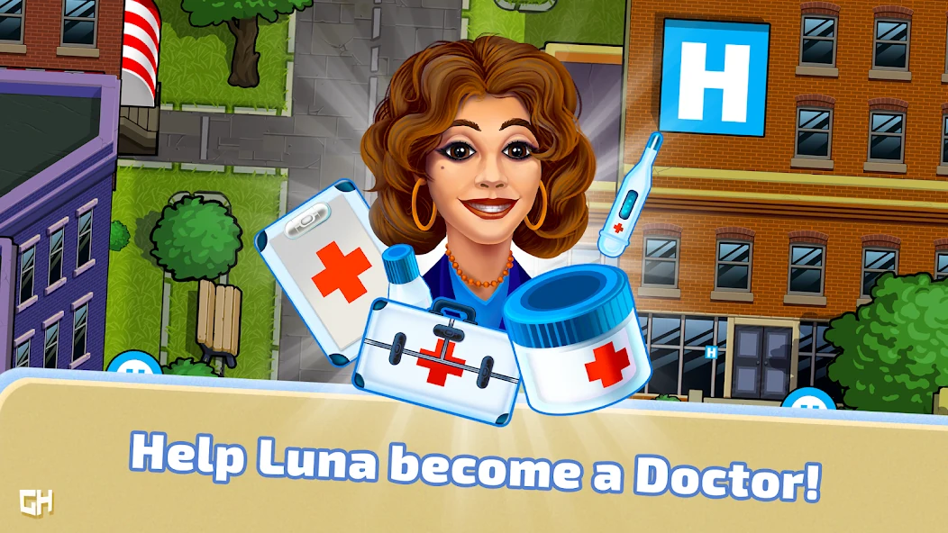 Puzzle Avenue, экран casual-локации и прогресса игрока из Google Play
