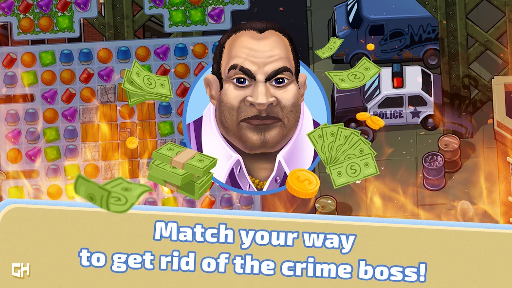Puzzle Avenue, экран уровня, бустеров и прогрессии из Google Play