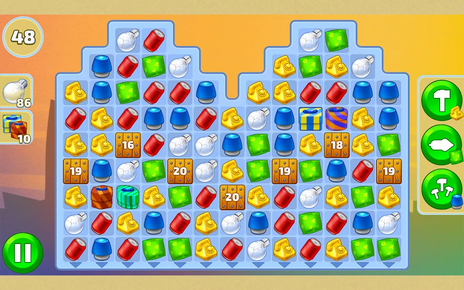 Puzzle Avenue, UI-сцена casual-прогресса из Google Play