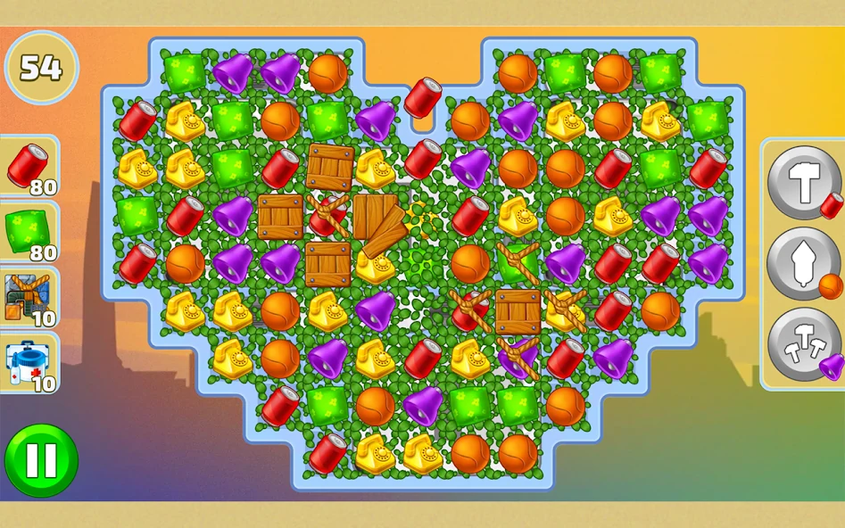 Puzzle Avenue, экран магазина бустеров и наград из Google Play