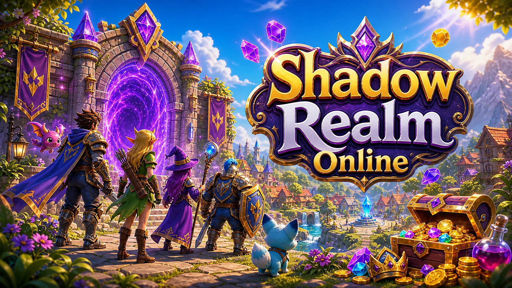 Shadow Realm Online, обложка MMORPG / Online RPG с названием игры